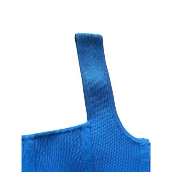 Zara Vibrant Blue Sleeveless Cropped Top Blouse SM - Picture 4 of 8